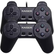 تصویر دسته بازی دوبل ساده سیمی Kaiser K-503 ا Kaiser K-503 PC GAMING CONTROLLER Kaiser K-503 PC GAMING CONTROLLER