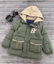 تصویر کاپشن‌ پسرانه قواره بزرگ طرح بیت کوین با رو یه کاملا ضدآب و داخل خز کد ۱۹۴ 