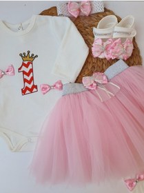 تصویر لباس نوزاد دخترانه برند بچه پیلکی PİLEKİ BABY اصل PBTA1101 