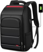 تصویر CoolBELL Backpack Fits for 17.3in Laptop Waterproof Travel Backpack for Men Black Laptop amp Business Bag with USB Charging Port Anti-Theft Computer Backpack Casual Daypack - ارسال 15 الی 20 روز کاری 