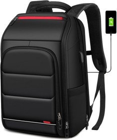 تصویر CoolBELL Backpack Fits for 17.3in Laptop Waterproof Travel Backpack for Men Black Laptop amp Business Bag with USB Charging Port Anti-Theft Computer Backpack Casual Daypack - ارسال 15 الی 20 روز کاری 