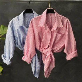 تصویر شومیز زنانه پینترستی راه راه 