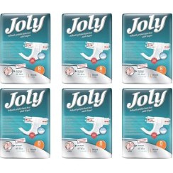 تصویر پوشینه چسبی بزرگسال جولی کد 01 سایز بزرگ مجموعه 6 عددی 