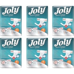 تصویر پوشینه چسبی بزرگسال جولی کد 01 سایز بزرگ مجموعه 6 عددی 