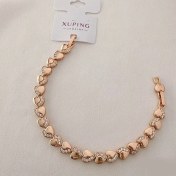تصویر دستبند قلبی نگین‌دار ژوپینگ مدل 121 