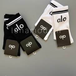 تصویر جوراب ساقدار زنانه ALO طرح پنبه 