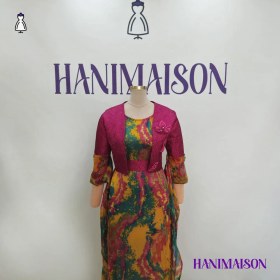 تصویر ست لباس کردی سورانی همراه با کوله و کمربند زری هانی مزون 