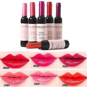 تصویر تینت لب مدل شامپاینی - RD03 wine lip tint