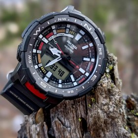 تصویر ساعت مچی مردانه کاسیو مدل PRT-B70-1DR با بند رزینی 