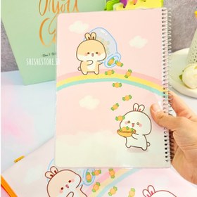 تصویر دفتر 80برگ جلد مجلد سویل 