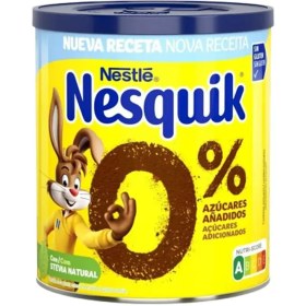 تصویر پودر کاکائو نسکوييک شکلاتی قوطی 320 گرم STEVIA NATURAL Nesquik 0% no Stevia Natural 320gr