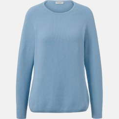 تصویر بلوز بافت آبی روشن زنانه چیبو 