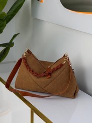 تصویر کیف بزرگ جیر لویی ویتون 761 - عسلی 