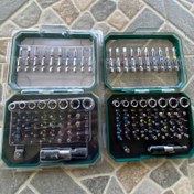 تصویر بیت 56 قطعه پارکساید شامل مته و سری پیچ بند Bit & Socket Set 56 piece set