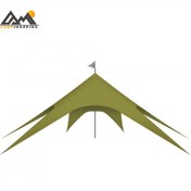 تصویر سایبان ستاره ای دیلور سایز متوسط قطر ۱۰ متری 