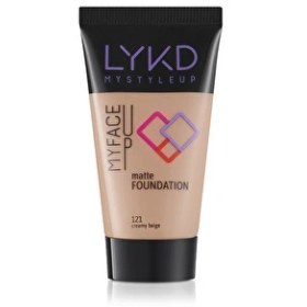 تصویر LYKD Matte Foundation 121 Creamy Beige کرم پودر 