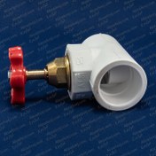 تصویر شیر فلکه آذین لوله سایز ۴۰ میلی متر کامل 