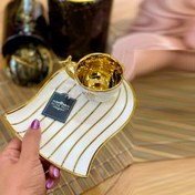 تصویر قهوه خوری ست فنجان نعلبکی پلیت دار STORY آجار وارداتی اصل اورجینال بارکد 864554 