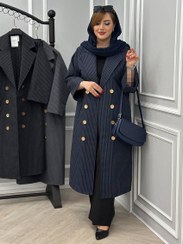 تصویر مانتو اداری بلند دیپلمات 