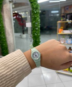 تصویر ساعت مچی - طوسی 