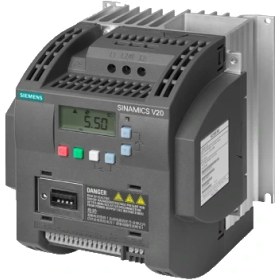 تصویر اینورتر تکفاز زیمنس Siemens V20 توان 2.2KW فیلتردار کد 6SL3210-5BB22-2AV1 