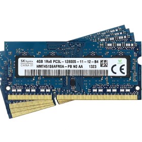 تصویر رم لپ تاپ 4 گیگابایت اس کی هاینیکس DDR3L 1600 SK-Hynix PC3L-12800 DDR3L 1600 4GB SODIMM