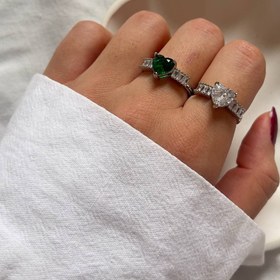 تصویر انگشتر جواهری نگینی 