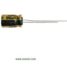تصویر خازن الکترولیتی 100 میکروفاراد 50 ولت 