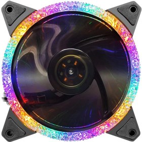 تصویر فن کیس گیمینگ COOLKEEPER سایز ۱۲*۱۲ RGB 