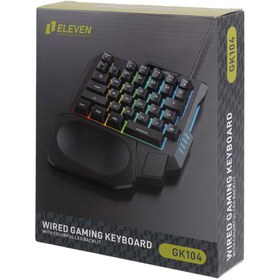 تصویر کیبورد مخصوص بازی الون مدل GK-104 ا Eleven GK-104 Wired Gaming Keyboard Eleven GK-104 Wired Gaming Keyboard