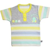 تصویر بلوز آستین کوتاه (تیشرت) نوزاد طرح فیل به آوران Behavaran Elephant Behavaran Elephant Baby Short Sleeve Shirt