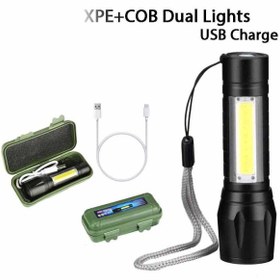 تصویر چراغ قوه دستی مدل tbv21 USB Charge Flashlight