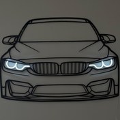 تصویر تابلو نئون بی ام و 