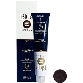 تصویر رنگ مو فاقد آمونیاک بلو فلکس شماره 0-3 | قهوه‌ای تیره دائمی با کراتین و روغن‌های ارگانیک 