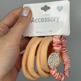 تصویر پک کش مو رنگی ۵ تایی - هلویی 