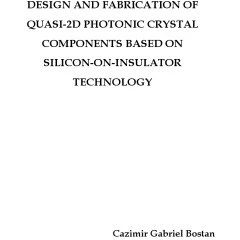 خرید و قیمت دانلود کتاب Design and fabrication of quasi-2D photonic ...
