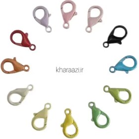 تصویر قفل طوطی فلزی رنگی 