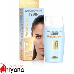 تصویر کرم ضد آفتاب بی رنگ ایزدین مدل فیوژن واتر Izadin Pro Fusion Water sunscreen cream