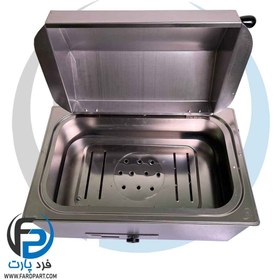 تصویر بن ماری درب شیبدار جوش و سرولوژی استیل 304 | bain marie 