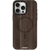 تصویر قاب یانگکیت YOUNGKIT مدل Wooden Texture مگ سیف دار - Apple iphone Youngkit Original Wooden Texture case with Magsafe 