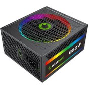 تصویر منبع تغذیه کامپیوتر گیم مکس مدل 850-RGB وایت ا GAMEMAX RGB-850 White Power Supply GAMEMAX RGB-850 White Power Supply