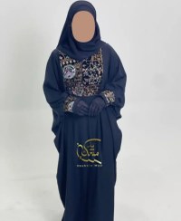 تصویر مانتو عبایی باغ بهشت؛ مدل سوزن‌دوزی جدید 