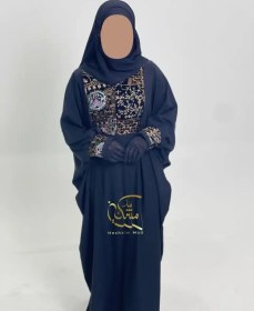 تصویر مانتو عبایی باغ بهشت؛ مدل سوزن‌دوزی جدید 