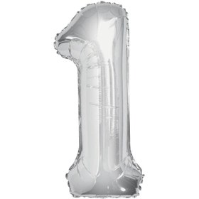 تصویر بادکنک فویلی عدد یک سایزمتوسط (غیرهلیومی !) 