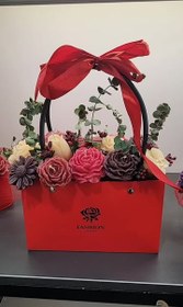 تصویر دسته گل شمع 