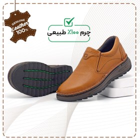تصویر کفش راحتی چرم طبیعی مدل کلارک 