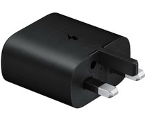 تصویر شارژر دیواری 25 وات سامسونگ اورجینال (3 پین) - مشکی Samsung25W Wall Charger original (3pin)