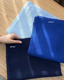 تصویر شال بوکله پولکی مشکی مدل 4778 