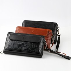 تصویر کیف دستی پاسپورتی چرم طبیعی vc1 