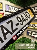 تصویر 3d nissan red logo patrol 